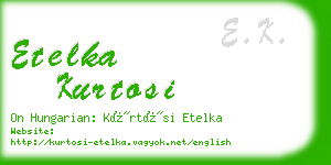 etelka kurtosi business card